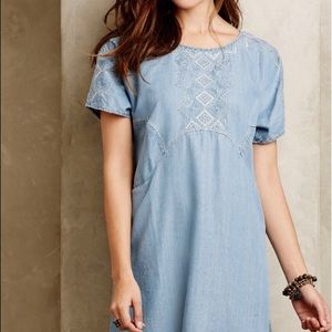 Anthropologie Chambray Dress by Holding Horses